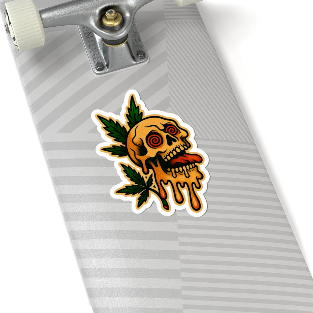 Trippy Skull Sticker