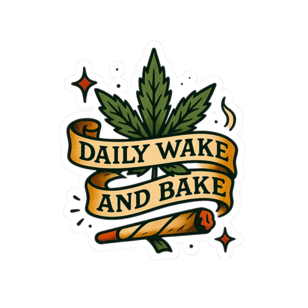 Daily Wake and Bake Sticker