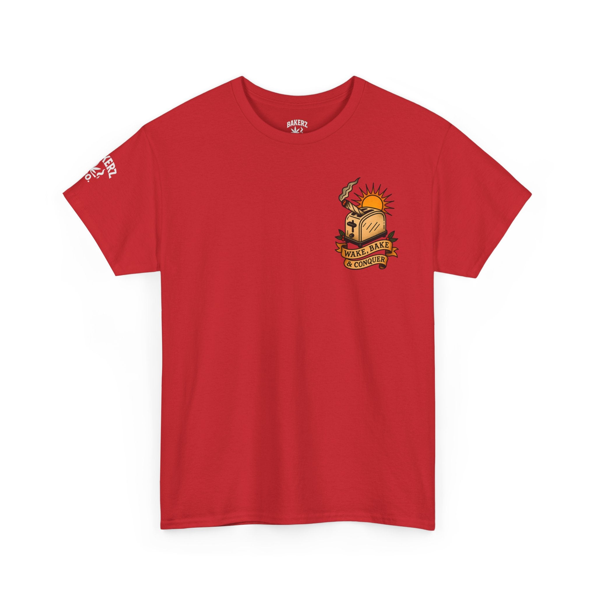 Wake, Bake & Conquer - Unisex Heavy Cotton Tee