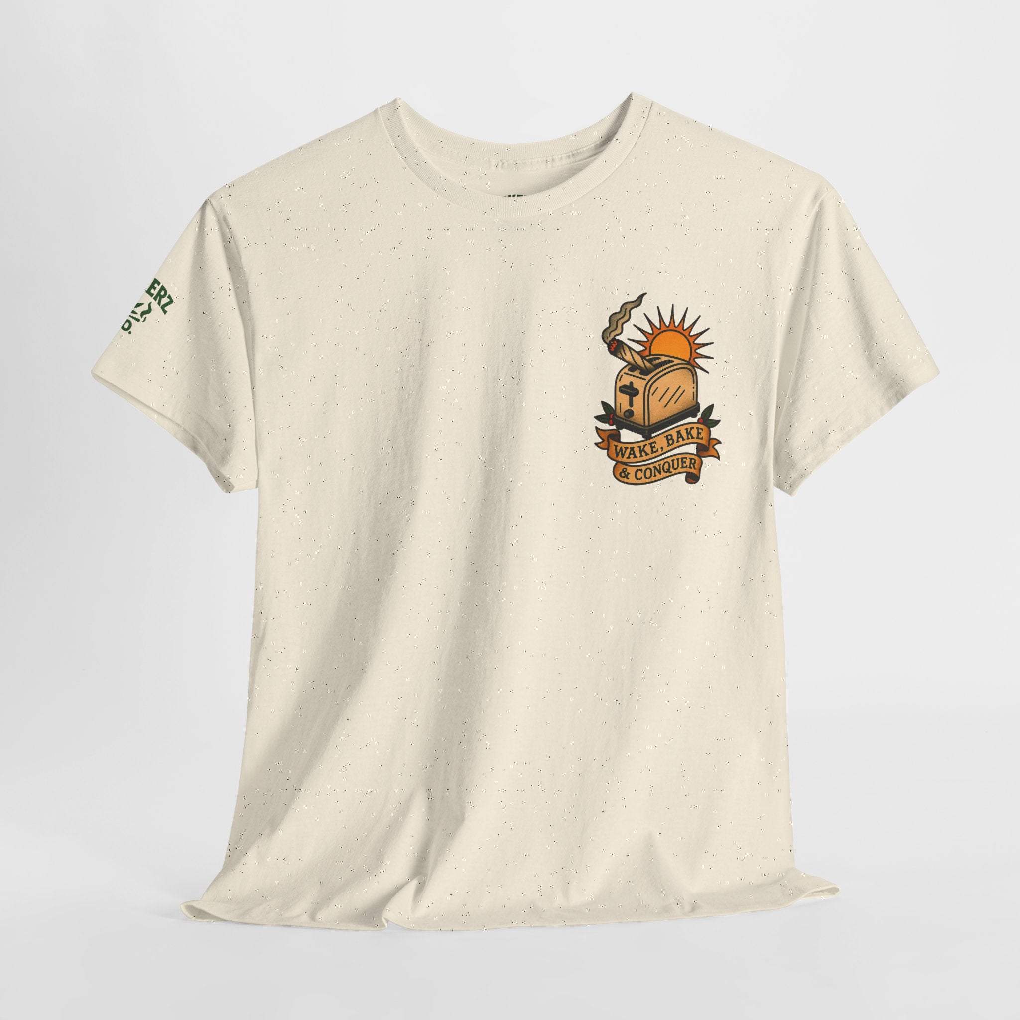 Wake, Bake & Conquer - Unisex Heavy Cotton Tee