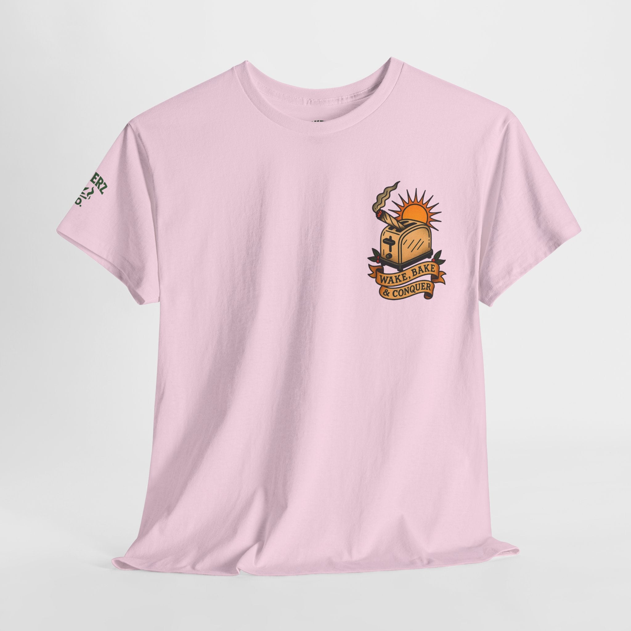 Wake, Bake & Conquer - Unisex Heavy Cotton Tee