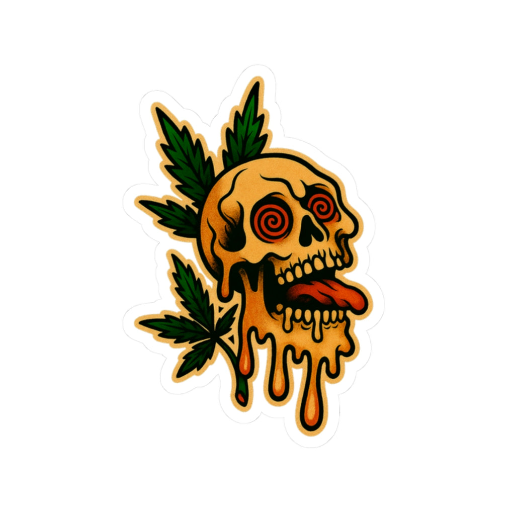 Trippy Skull Sticker