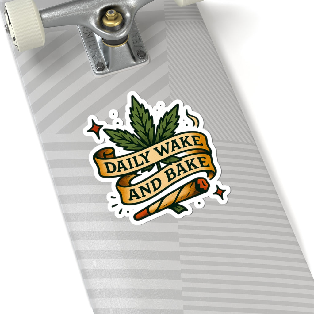 Daily Wake and Bake Sticker