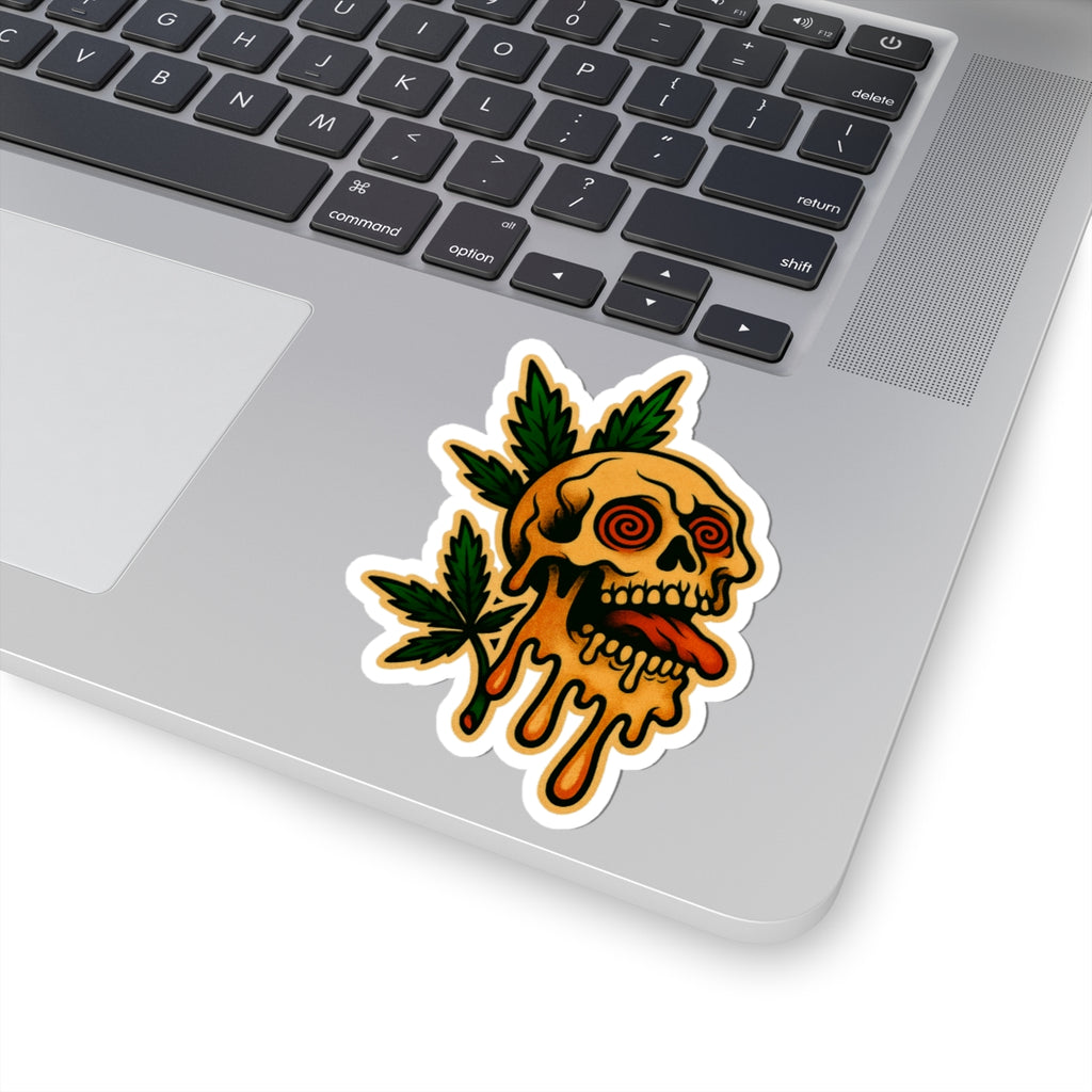 Trippy Skull Sticker